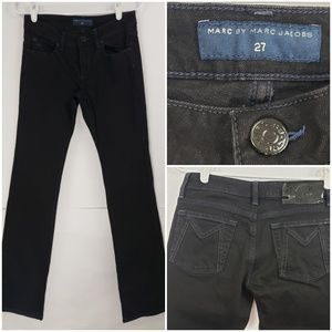 Marc by Marc Jacobs Black Angela Bootcut Jeans 27